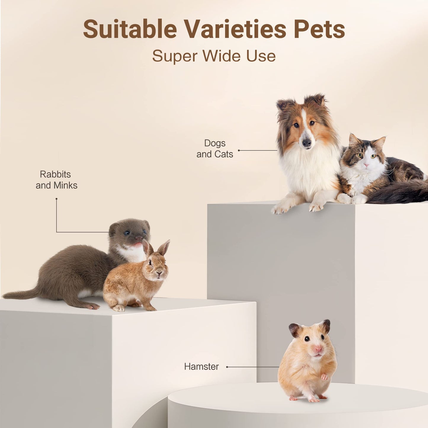 (đ„Last Day Promotion - 49% off)2024-Ultimate Pet Grooming Kit đ¶ 4-in-1 Electric Clippers with 4 Interchangeable Blades